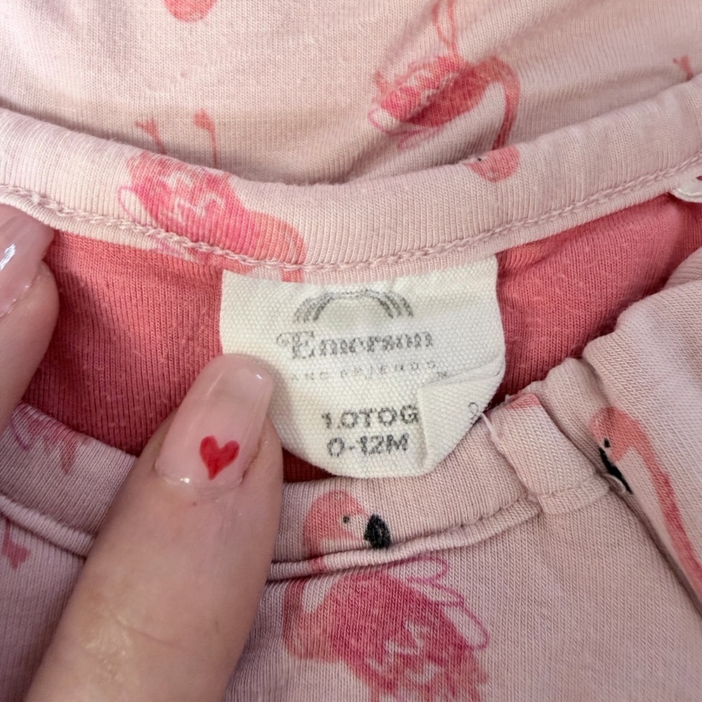 Pink Flamingo Toddler Sleep Sack - Picture 2 of 2